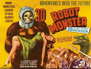 Our robot monsters may be more mundane than this 1950s 3-D version, but no less dangerous.